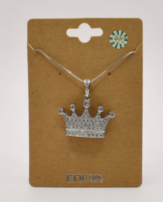 Pavè Crown Silver