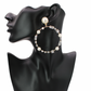 Diamond’s & Pearls Drop Hoops